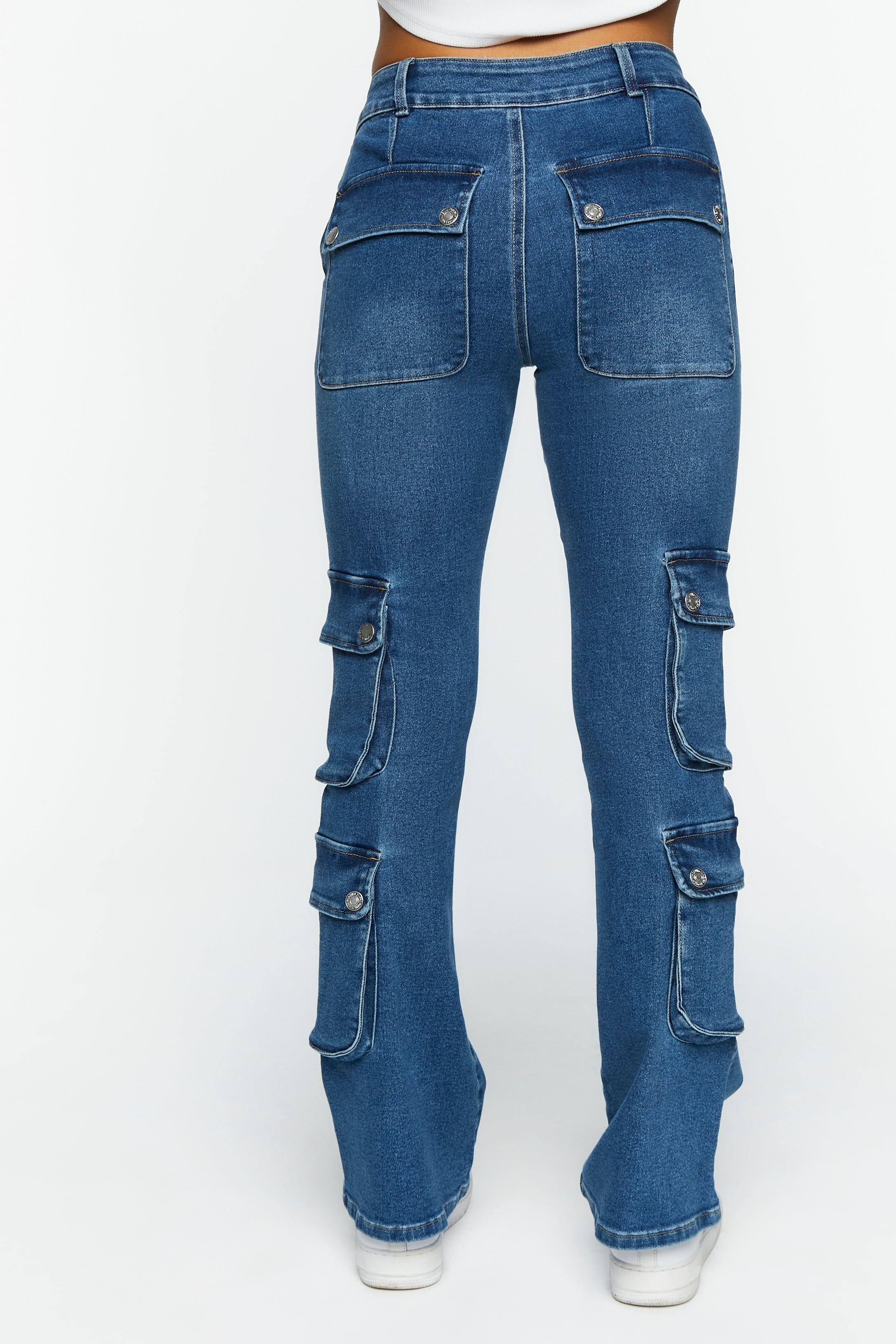 Jean cargo évasé mi-taille sold by Urban Planet product image thumbnail 3