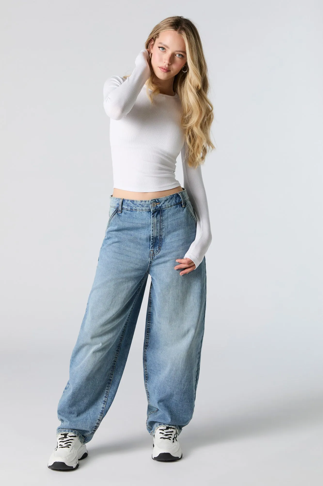 Vintage Wash Baggy Balloon Leg Jean sold by Urban Planet