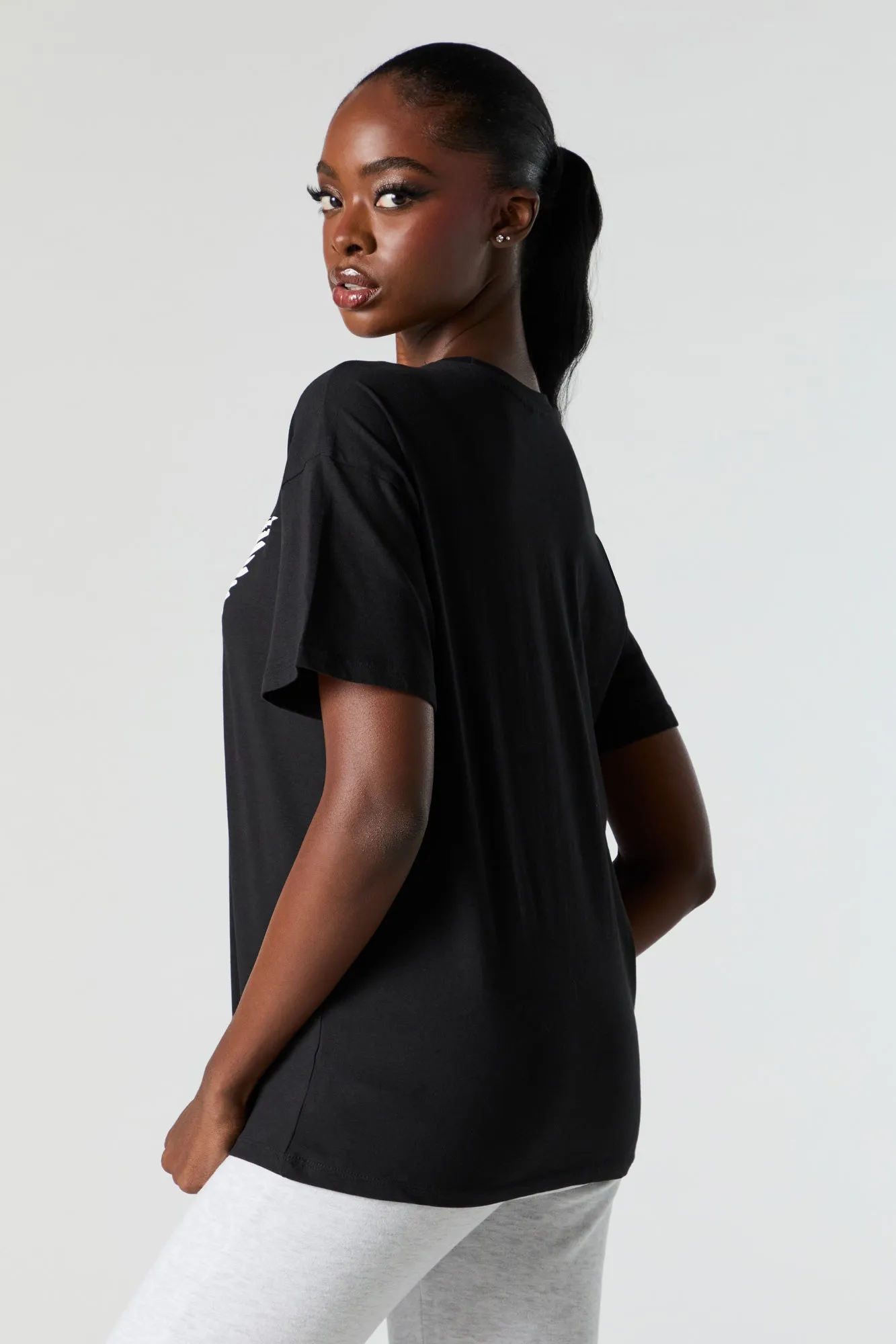 Angel Graphic Boyfriend T-Shirt sold by Urban Planet product image thumbnail 4