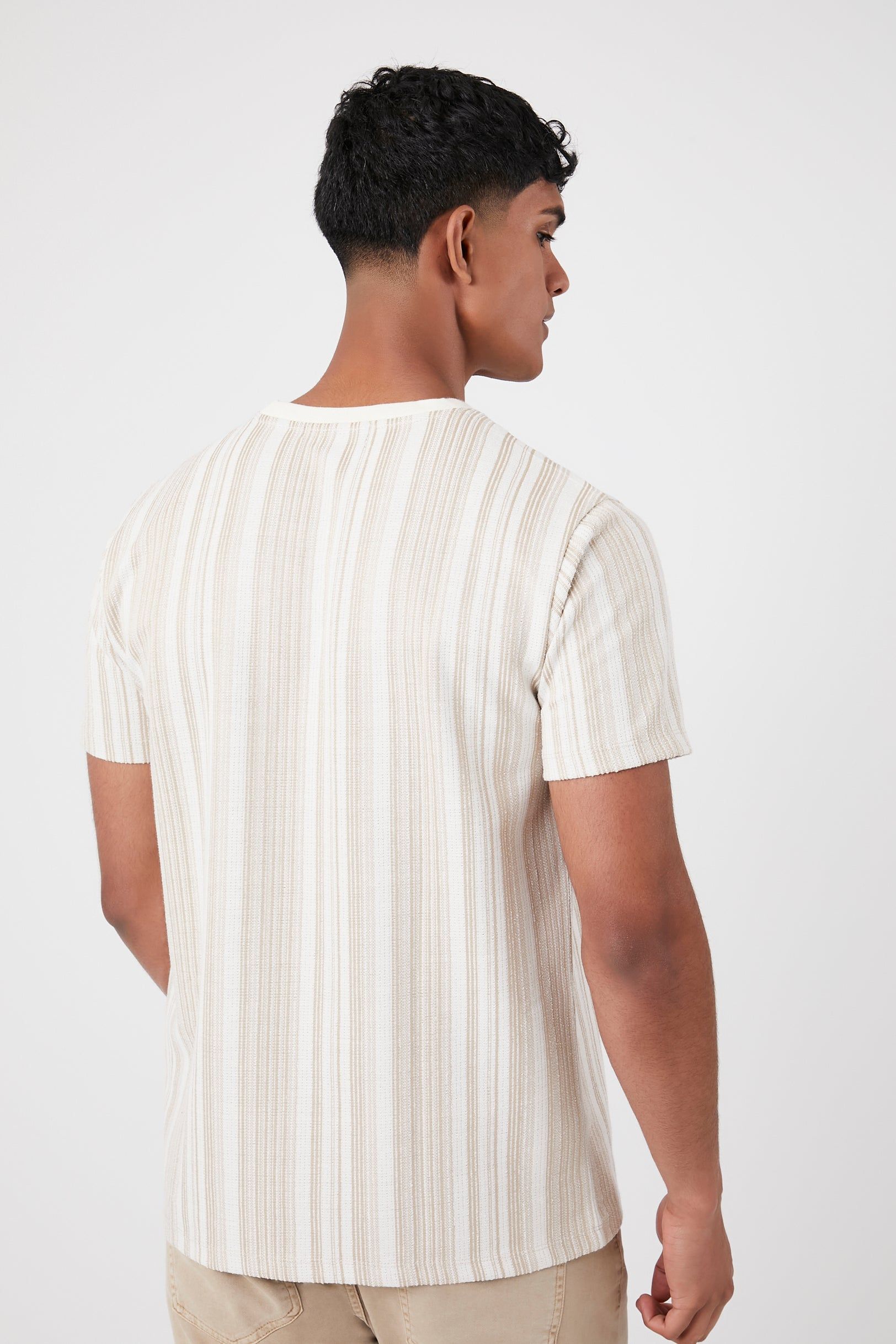 Textured Striped T-Shirt sold by Urban Planet product image thumbnail 8