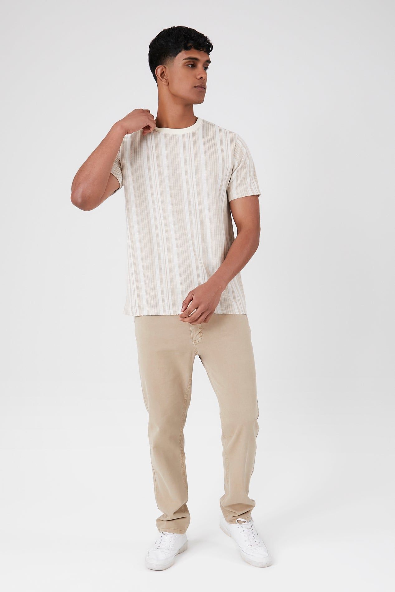 Textured Striped T-Shirt sold by Urban Planet product image thumbnail 9