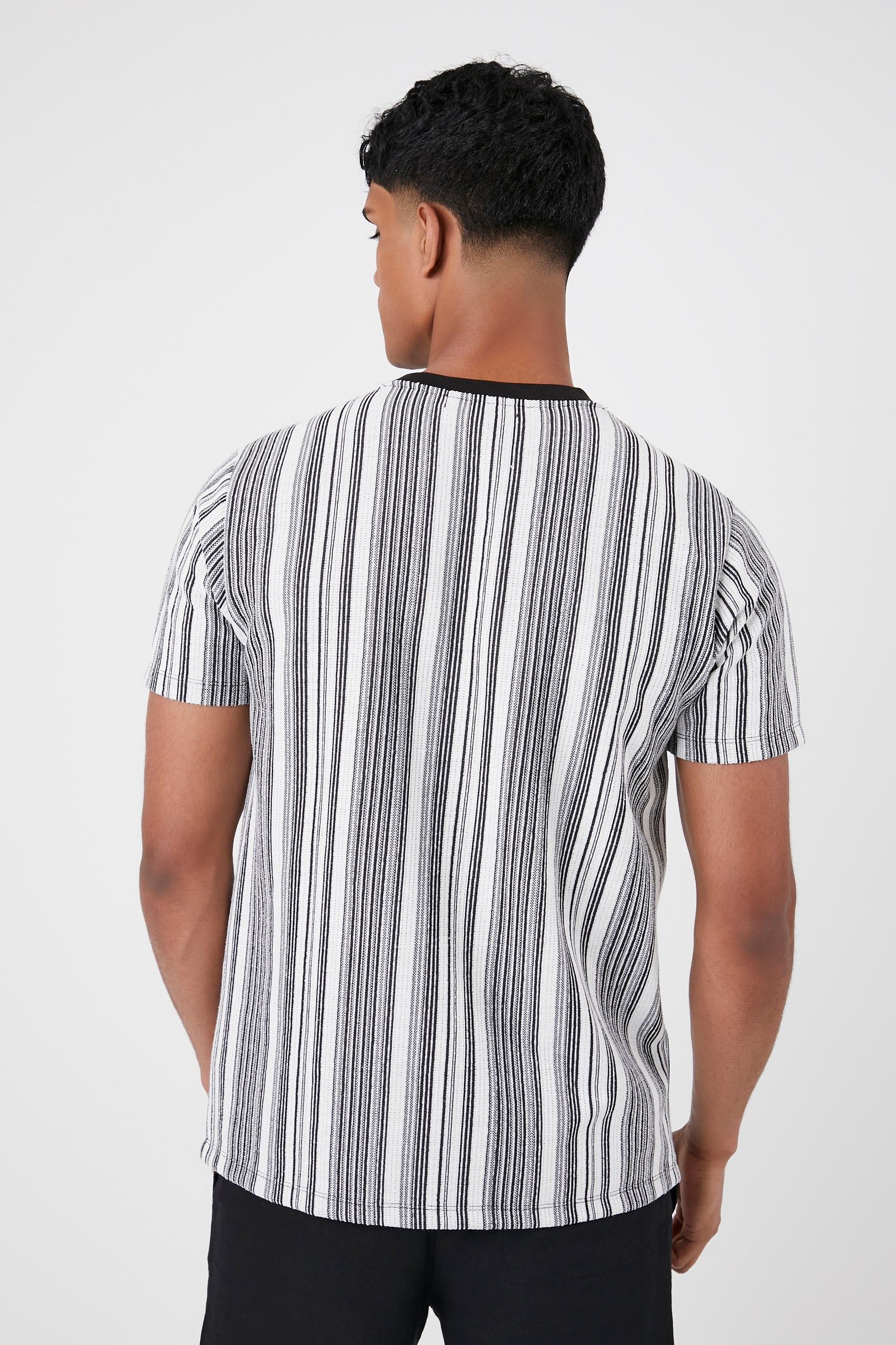 Textured Striped T-Shirt sold by Urban Planet product image thumbnail 3