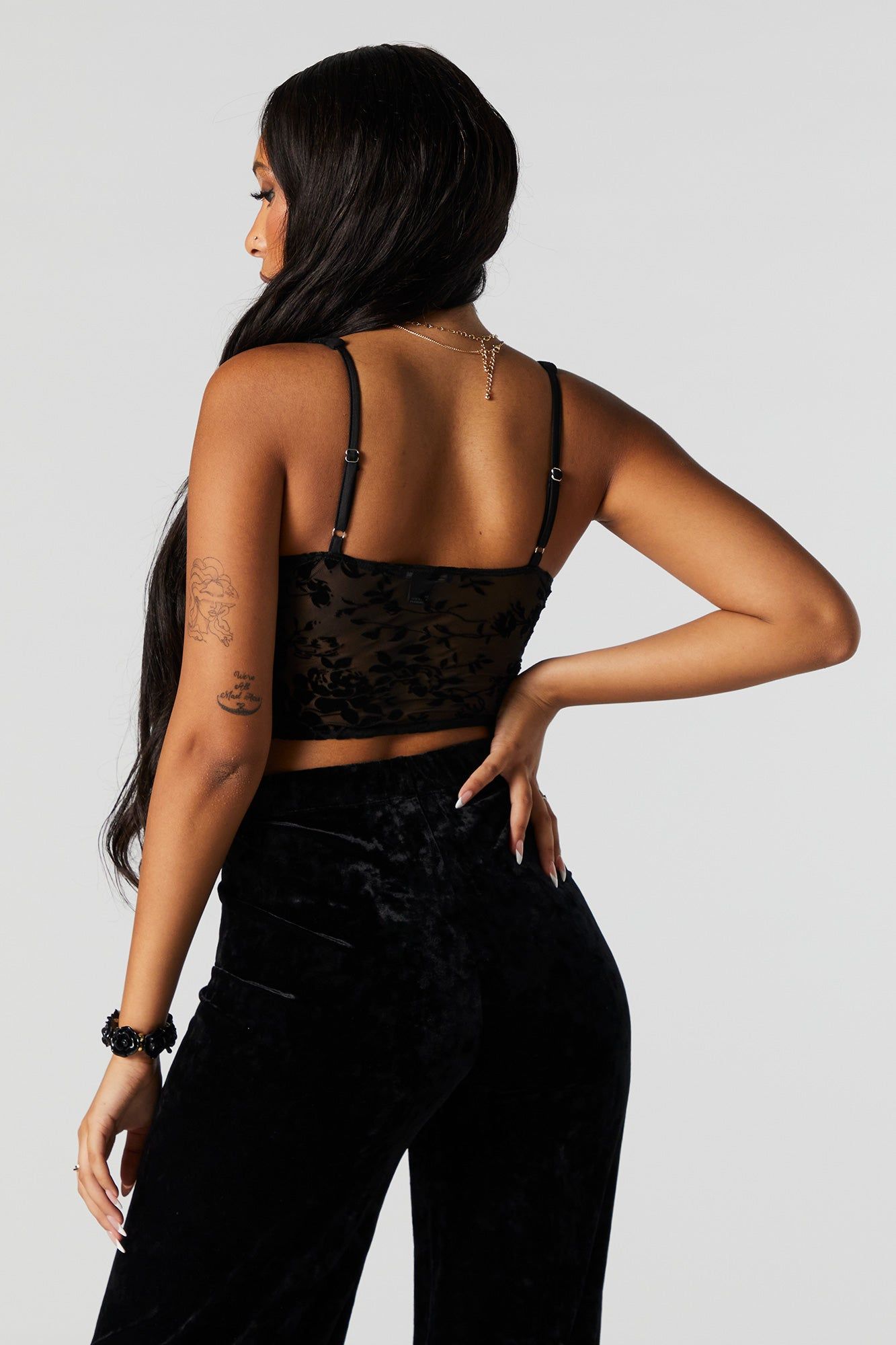 Corset en filet fleuri sold by Urban Planet product image thumbnail 2