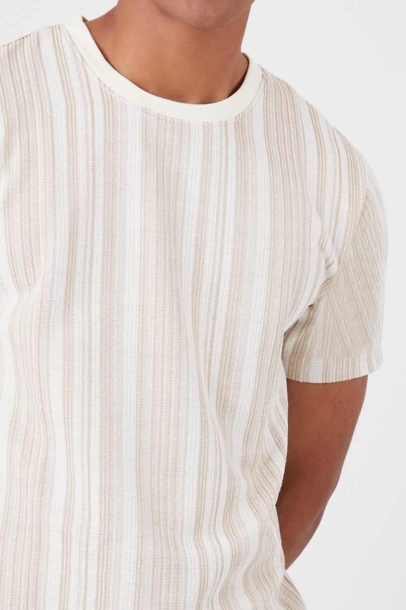 Textured Striped T-Shirt sold by Urban Planet product image thumbnail 10