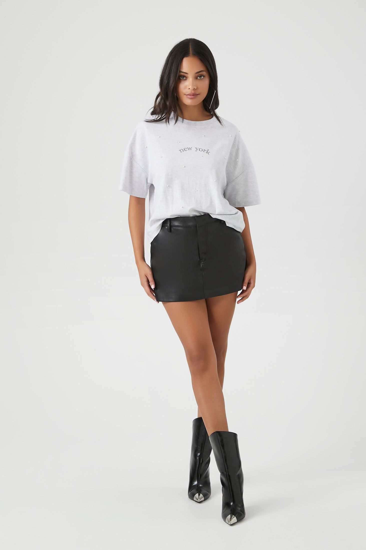 T-shirt à imprimé perlé New York sold by Urban Planet product image thumbnail 3