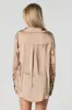 Satin Button-Up Top sold by Urban Planet