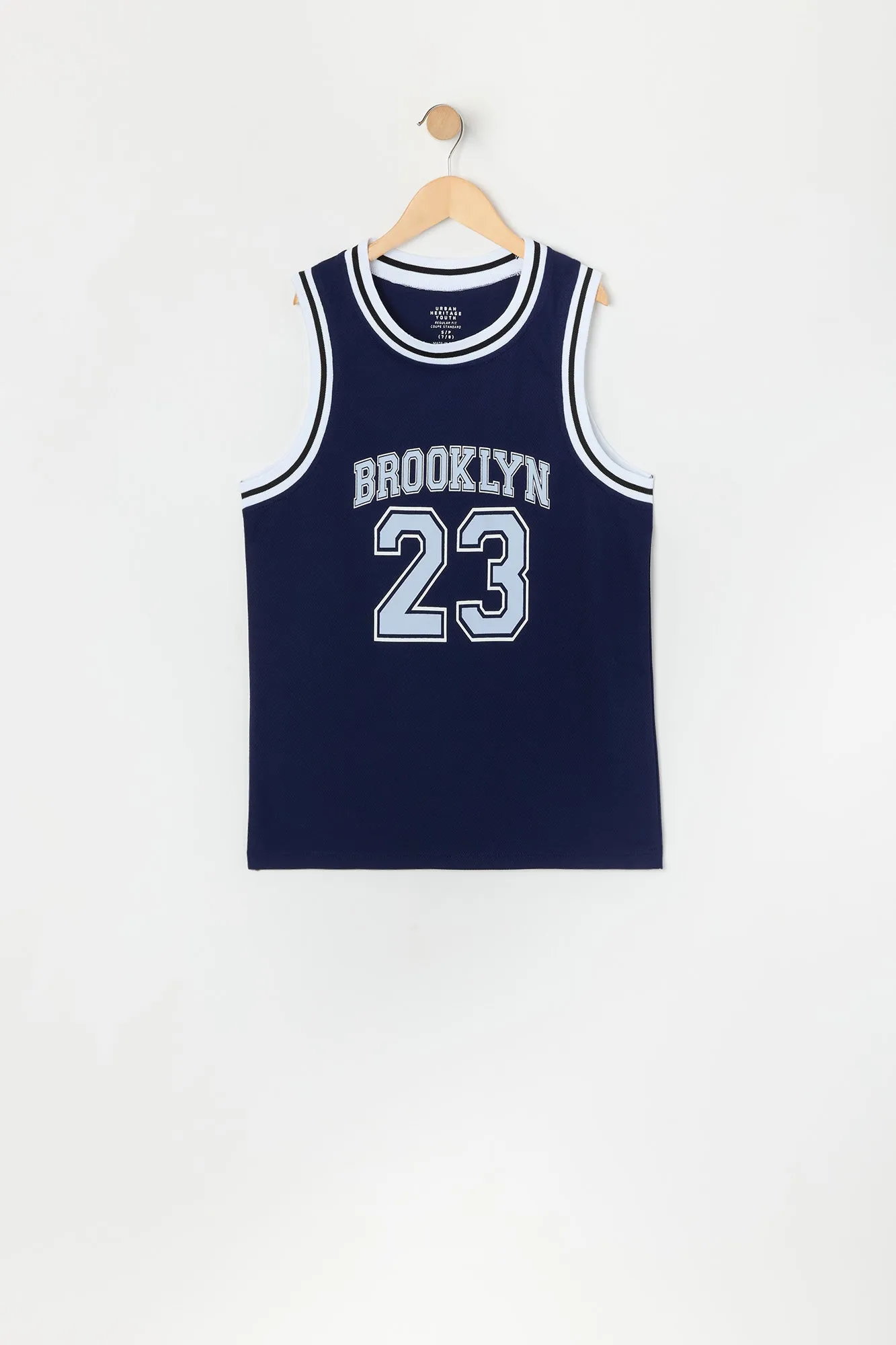 Jersey de basketball en filet à imprimé Brooklyn pour garçon sold by Urban Planet