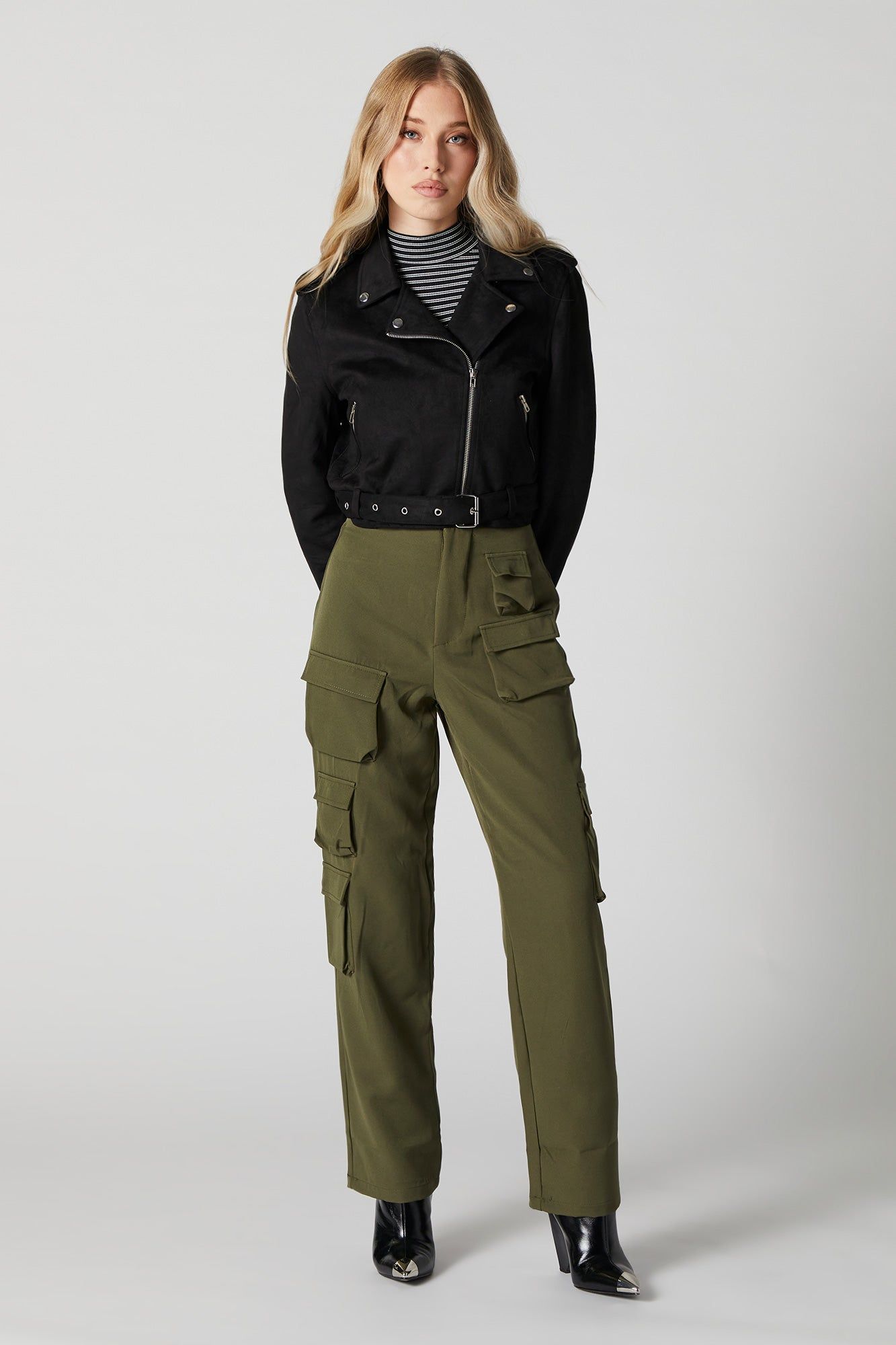 Blouson de style moto en similisuède sold by Urban Planet product image thumbnail 3