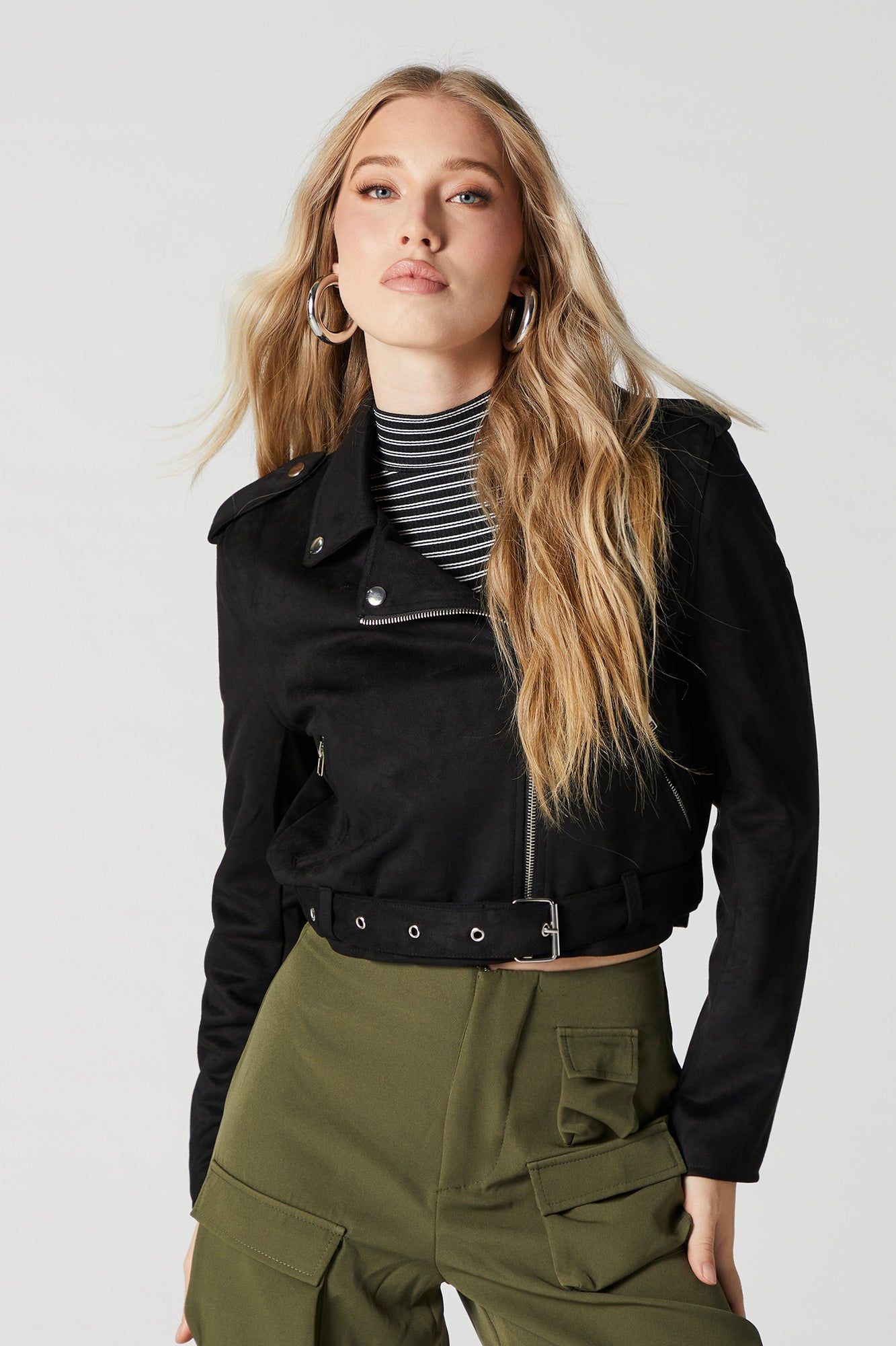 Blouson de style moto en similisuède sold by Urban Planet