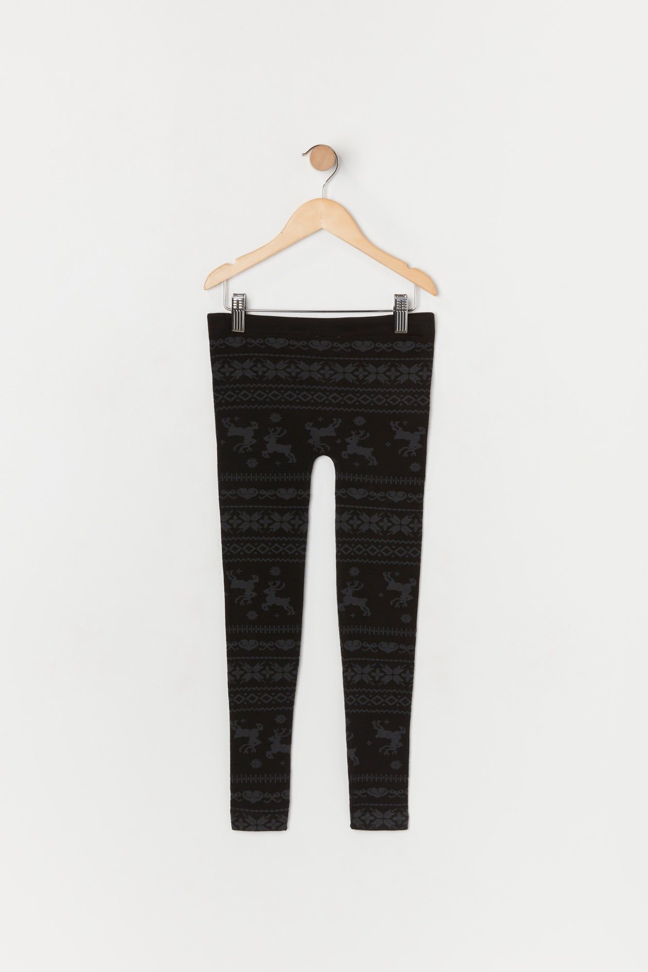 Legging de Noël doublé de similifourrure avec motif jacquard pour fille sold by Urban Planet product image thumbnail 2