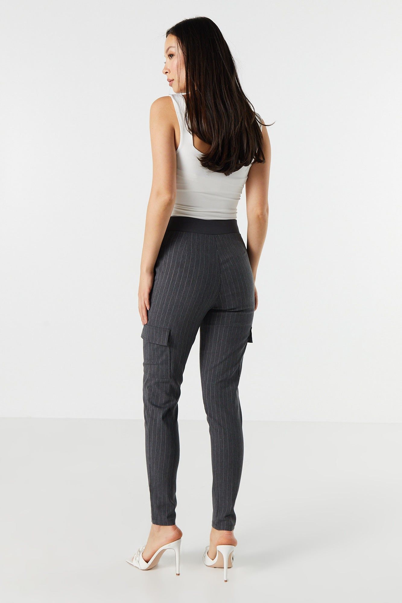 Pantalon cargo habillé ajusté à taille haute sold by Urban Planet product image thumbnail 9