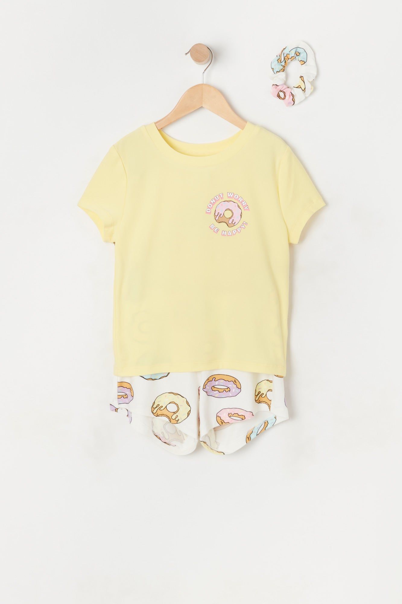Girls Donut Graphic 3-Piece Pajama Set sold by Urban Planet