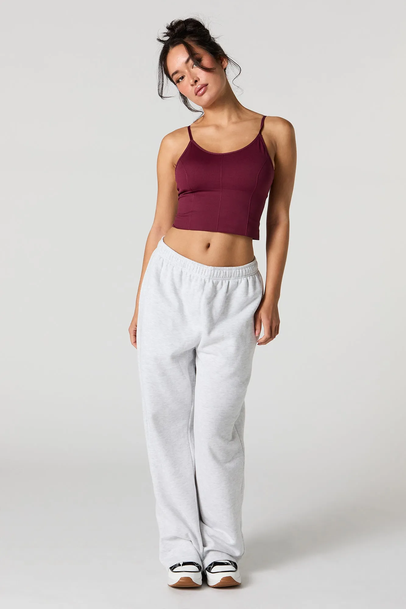 Seamless Scoop Neck Tank with Built In Bra Cups sold by Urban Planet product image thumbnail 3