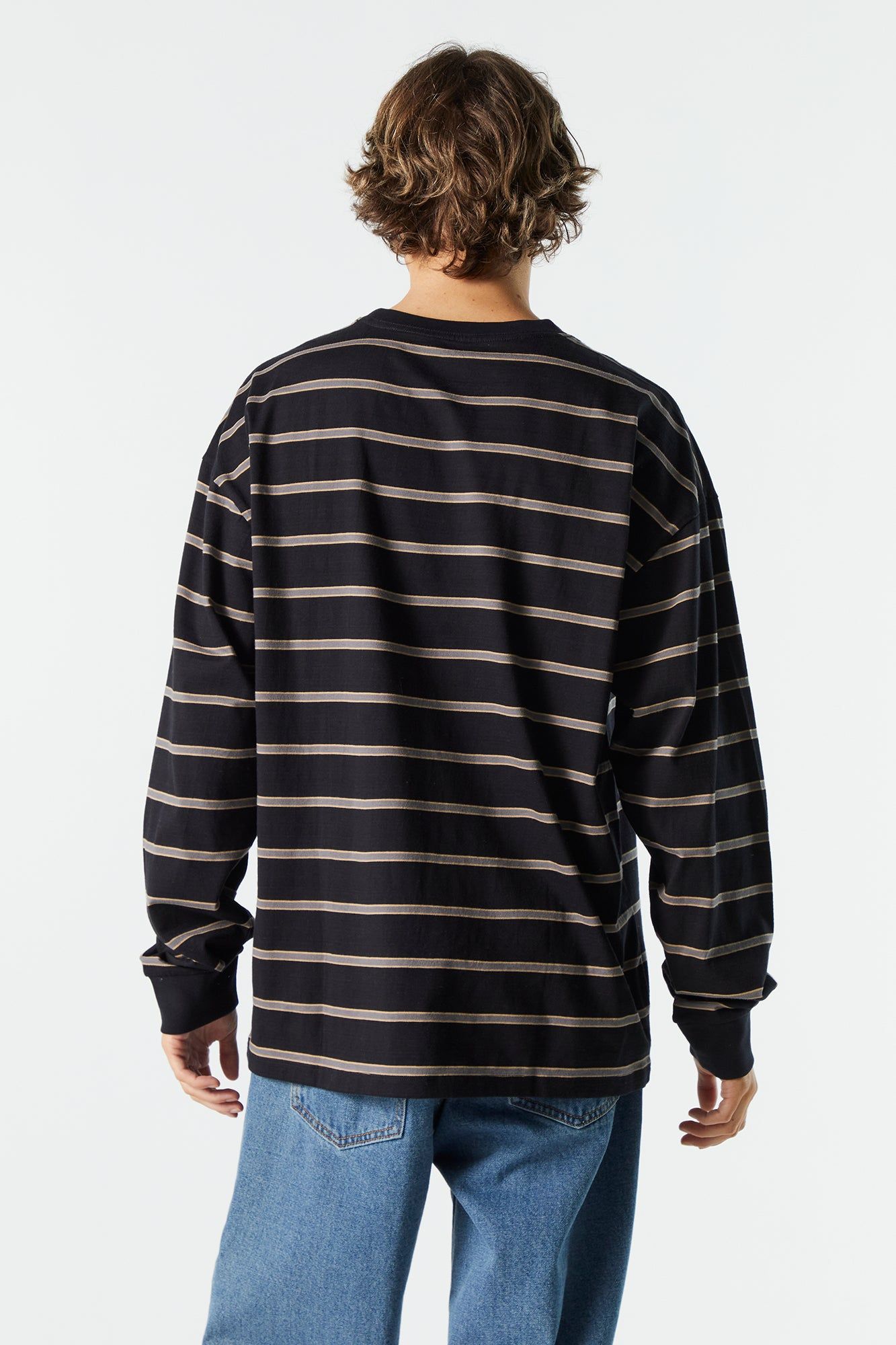 Striped Relaxed Long Sleeve Top sold by Urban Planet product image thumbnail 5