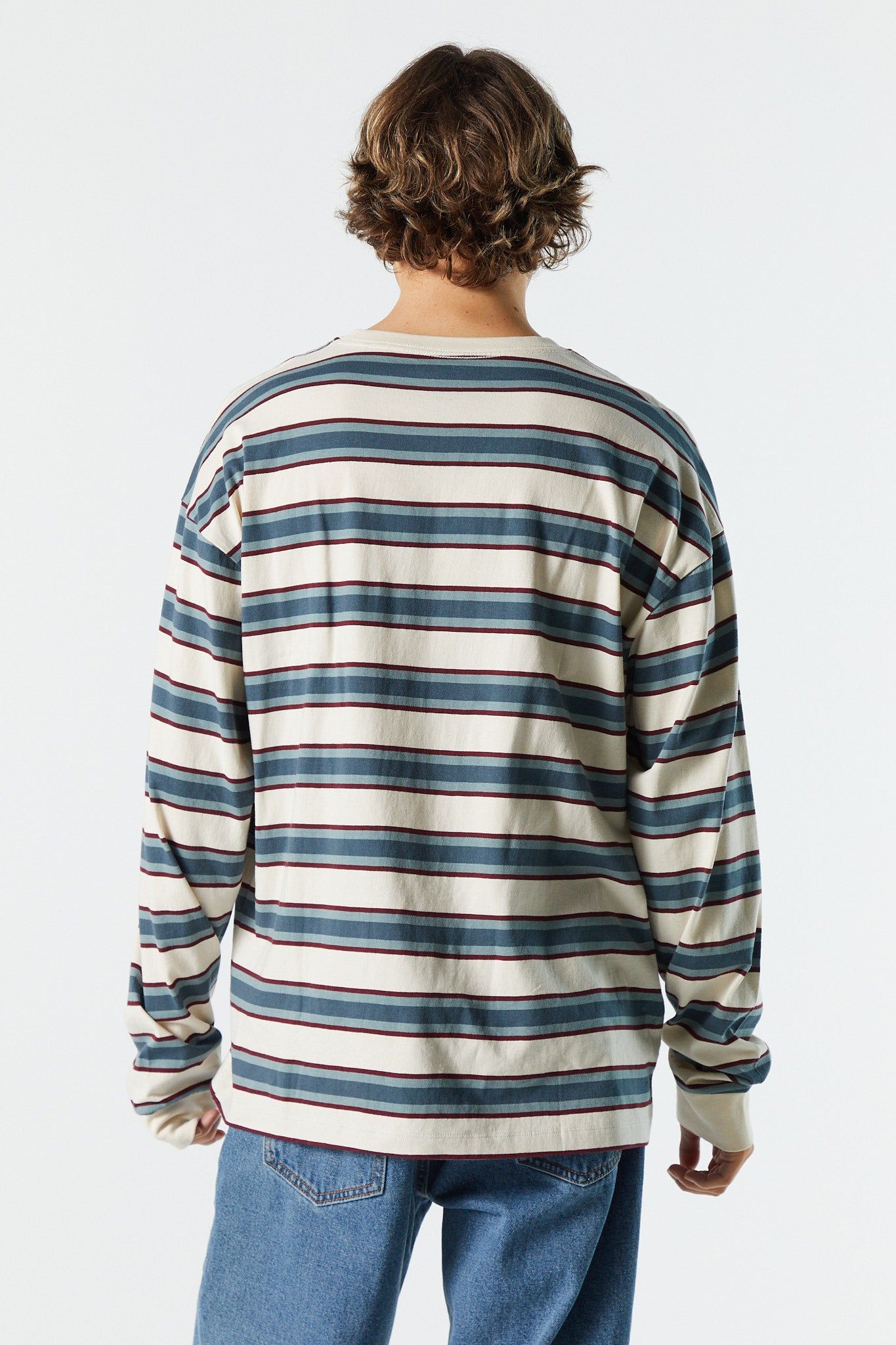 Striped Relaxed Long Sleeve Top sold by Urban Planet product image thumbnail 2