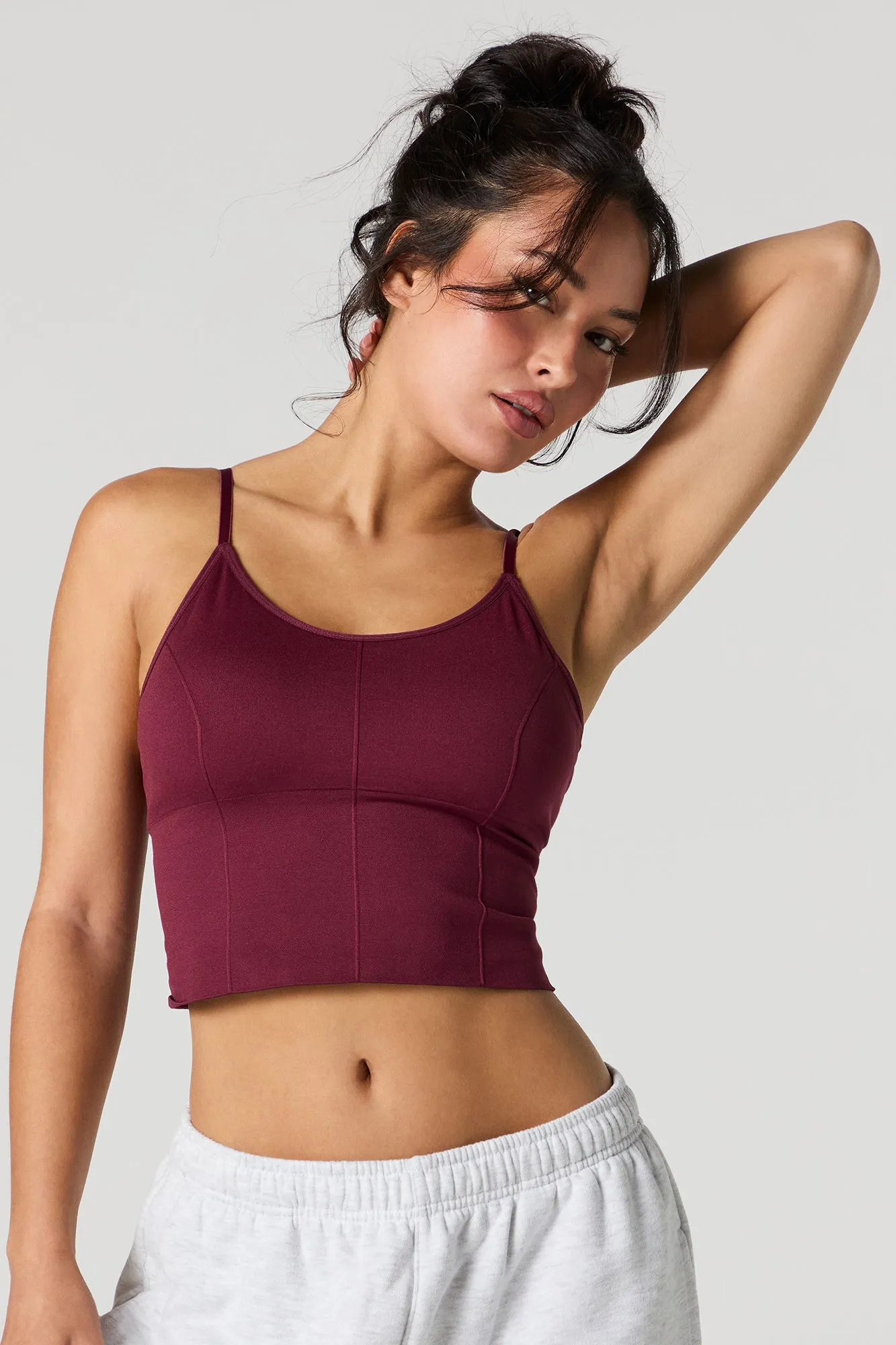 Seamless Scoop Neck Tank with Built In Bra Cups sold by Urban Planet