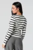 Striped Ribbed Knit Button-Up Sweater sold by Urban Planet