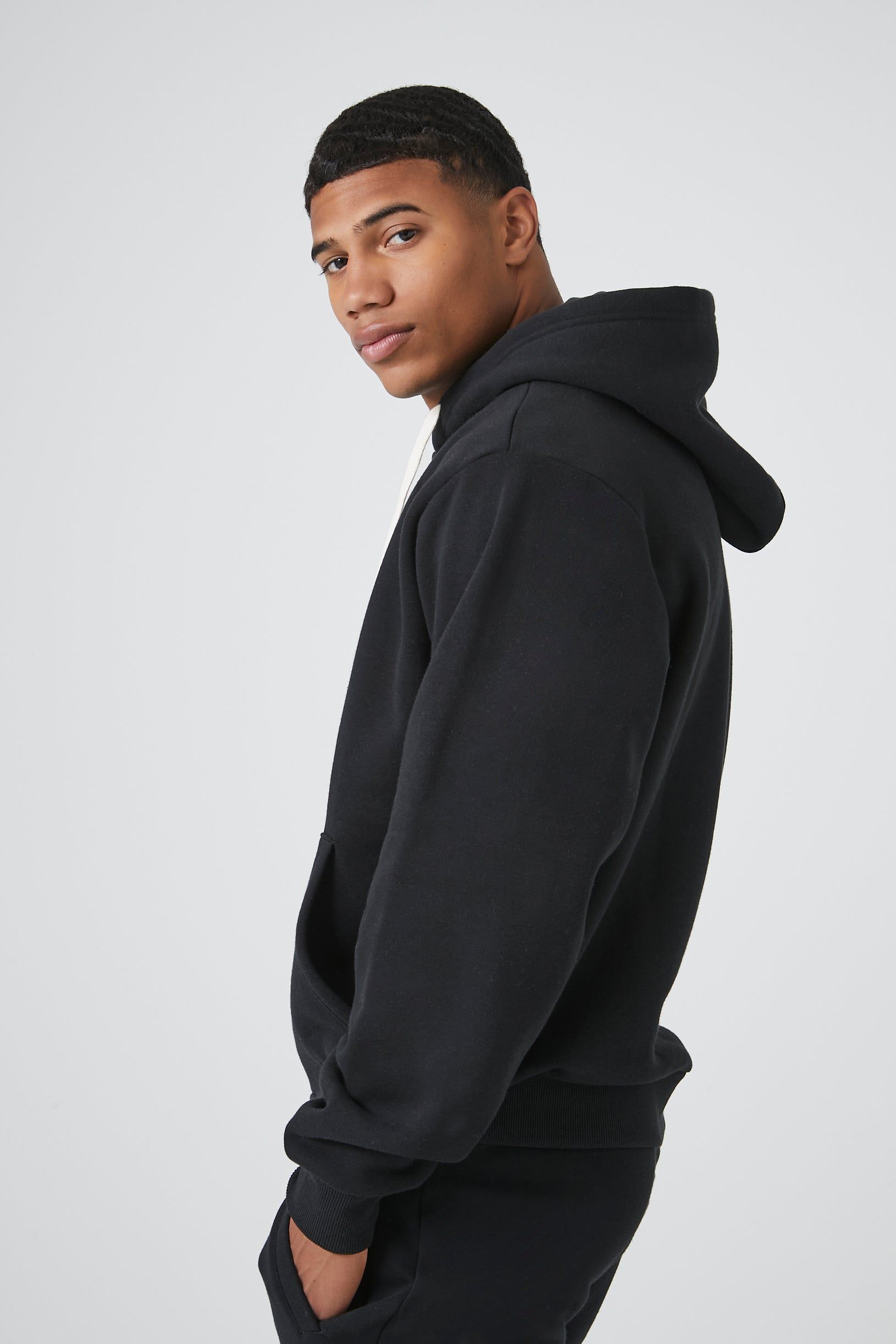 Fleece Drawstring Hoodie sold by Urban Planet product image thumbnail 3