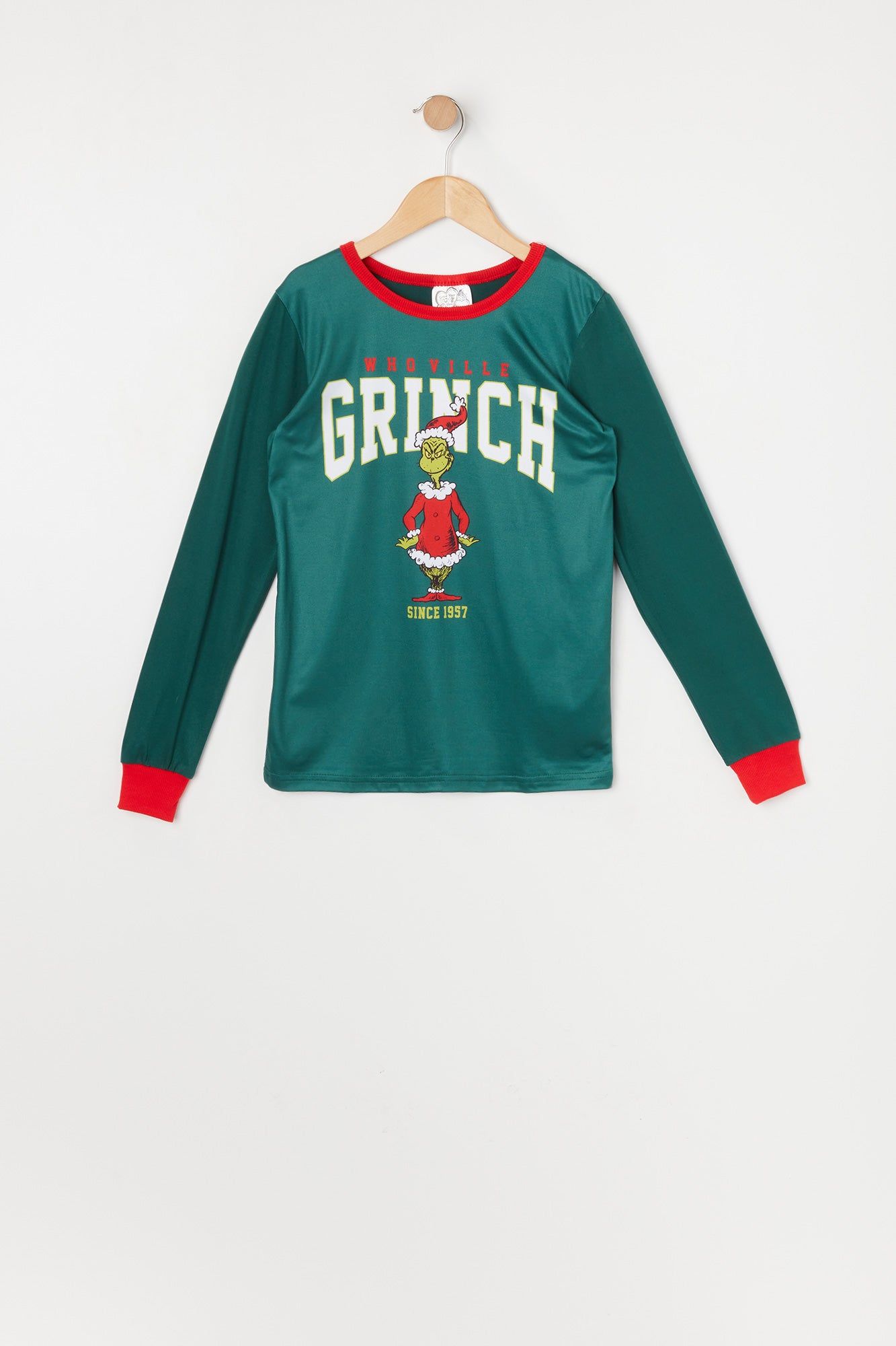 Girls The Grinch Graphic 2 Piece Pajama Set sold by Urban Planet product image thumbnail 2