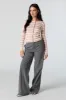 Striped Ribbed Knit Button-Up Sweater sold by Urban Planet