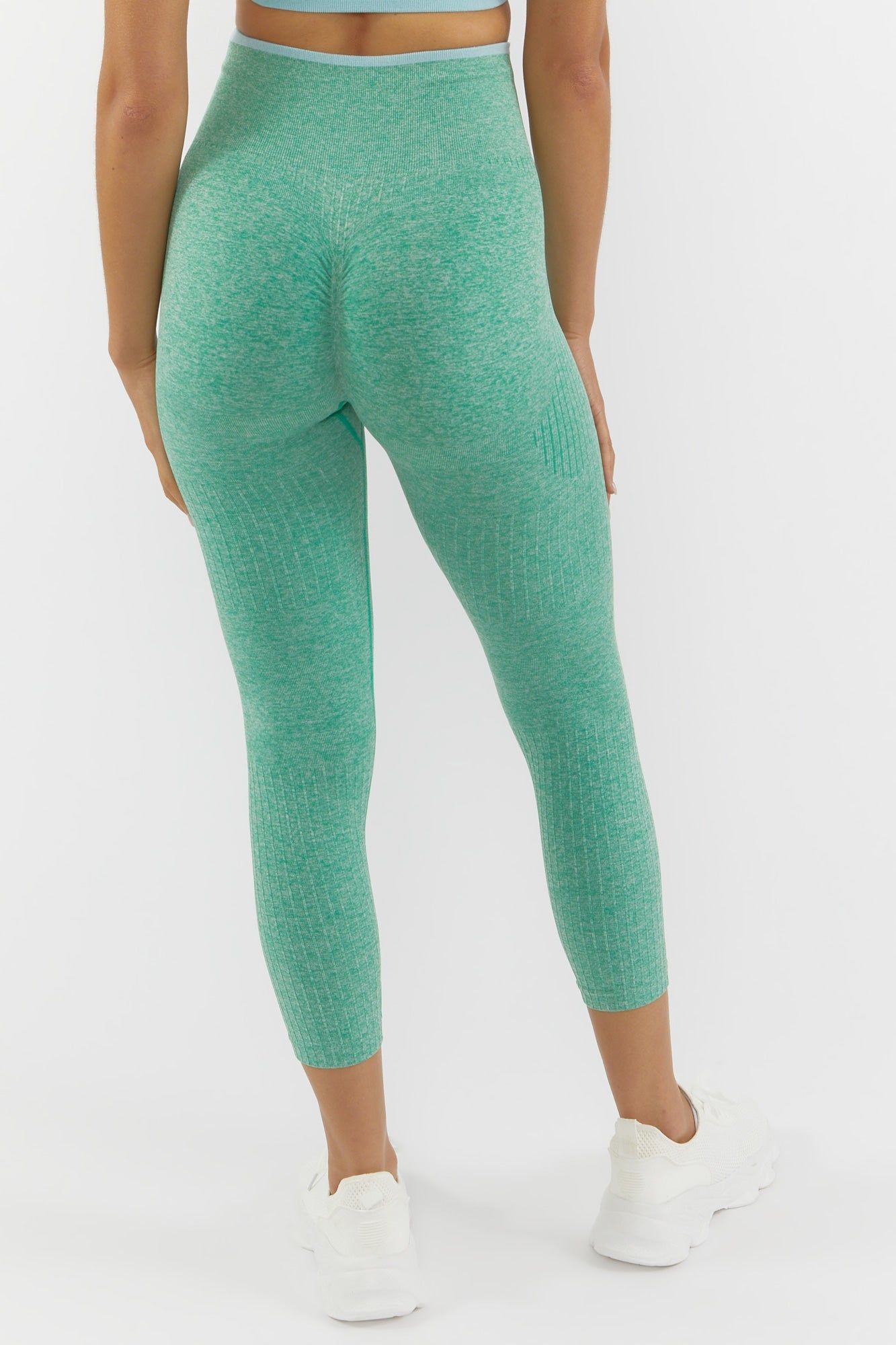 Legging Active côtelé sans couture vert sold by Urban Planet product image thumbnail 4