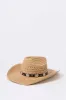 Straw Medallion Trim Cowboy Hat sold by Urban Planet