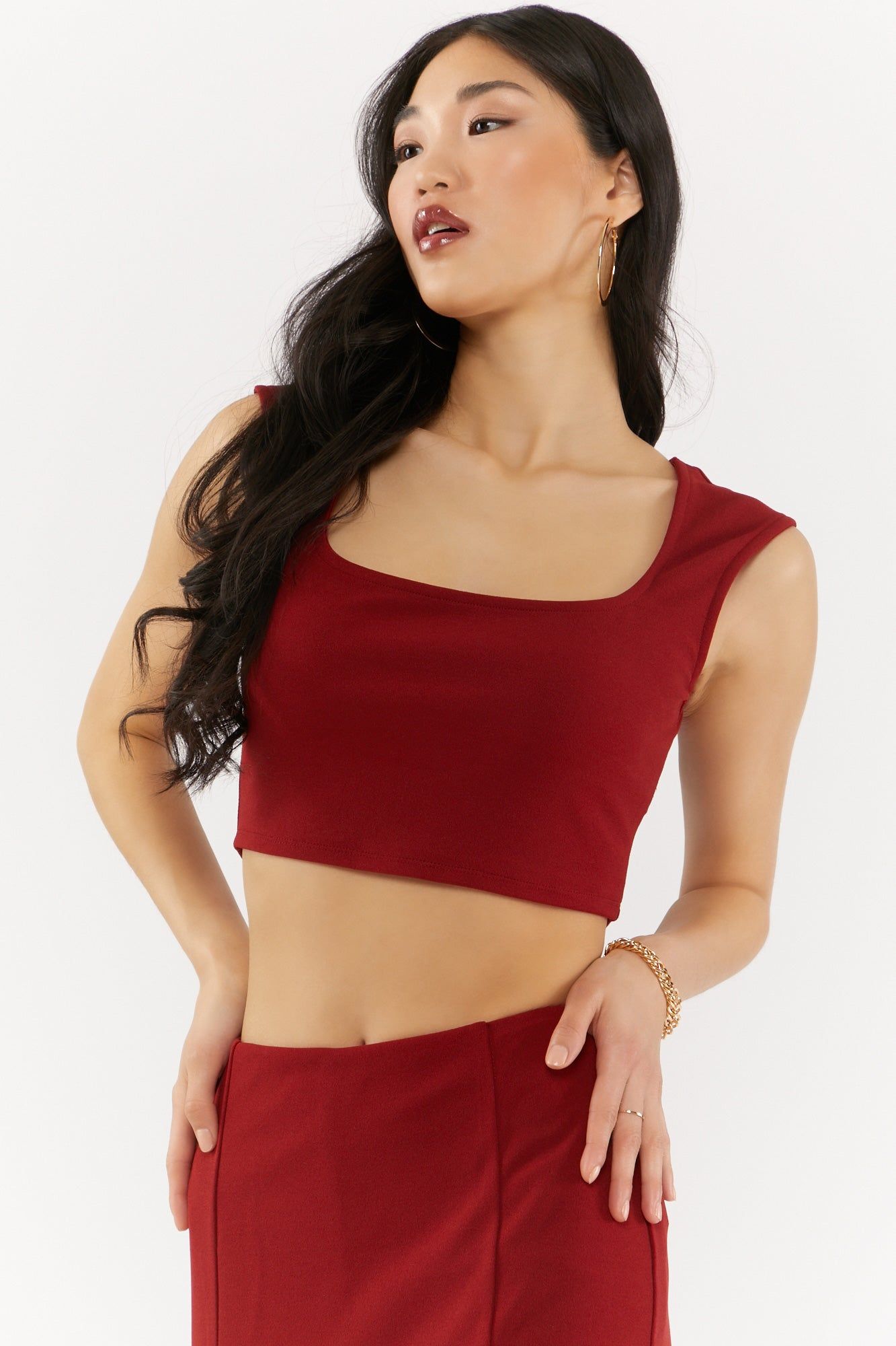 Scoop Neck Crop Top sold by Urban Planet product image thumbnail 12