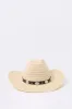 Straw Medallion Trim Cowboy Hat sold by Urban Planet