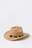 Straw Medallion Trim Cowboy Hat sold by Urban Planet