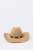 Straw Medallion Trim Cowboy Hat sold by Urban Planet