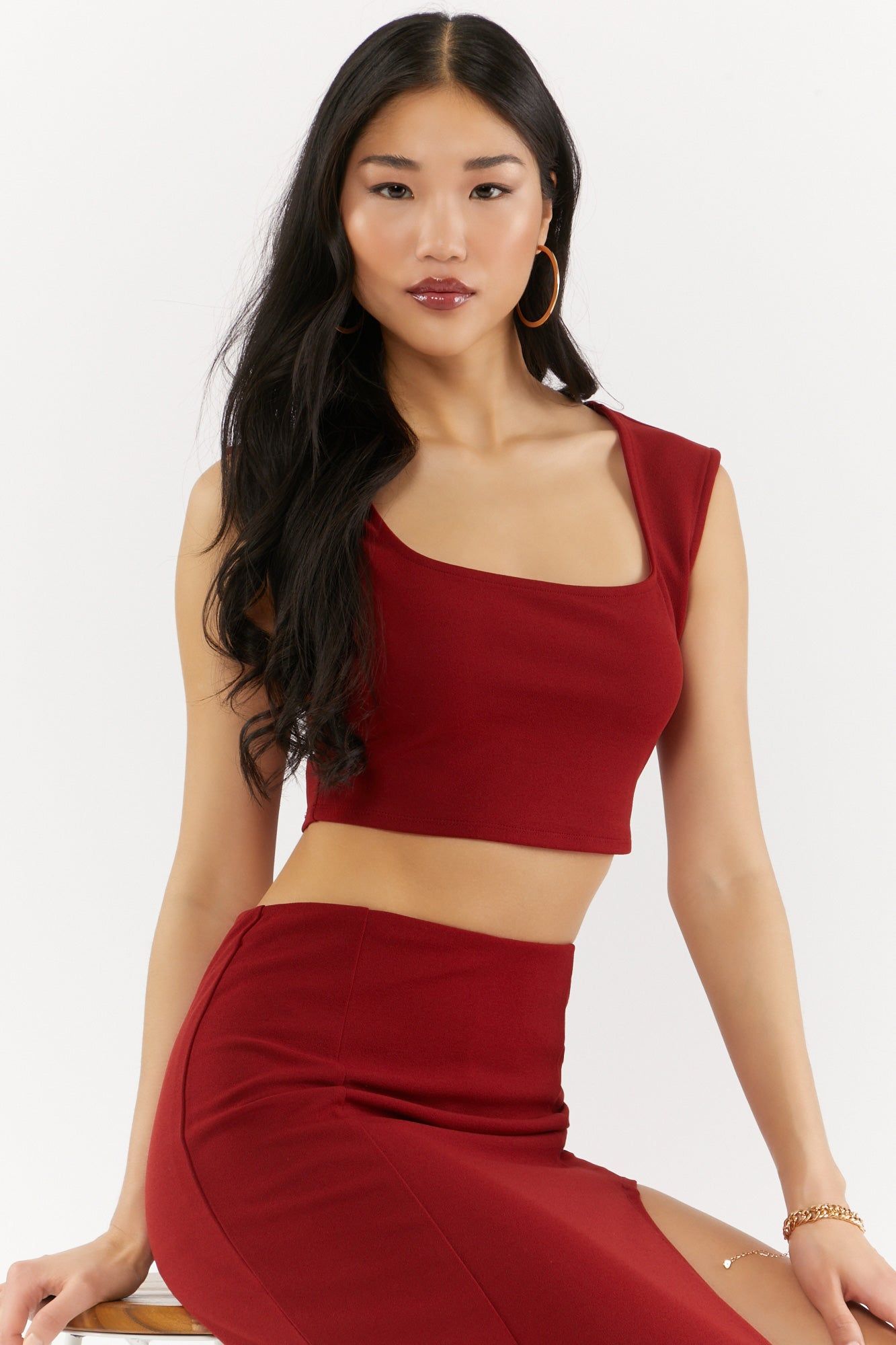 Scoop Neck Crop Top sold by Urban Planet product image thumbnail 15