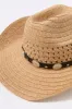 Straw Medallion Trim Cowboy Hat sold by Urban Planet