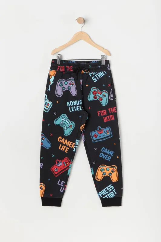 Boys Gamer Graphic Fleece Jogger sold by Urban Planet