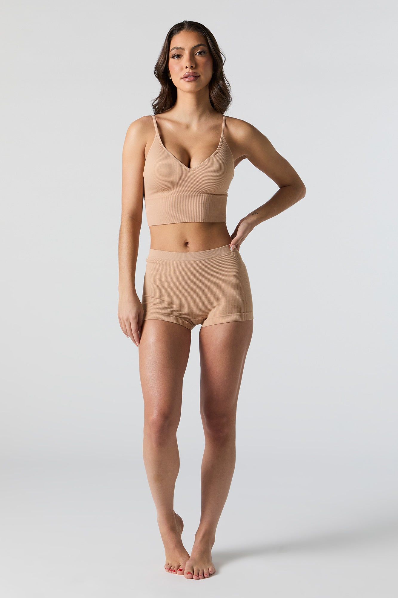 Culotte garçonne côtelée sans couture (Paquet de 3) sold by Urban Planet product image thumbnail 3