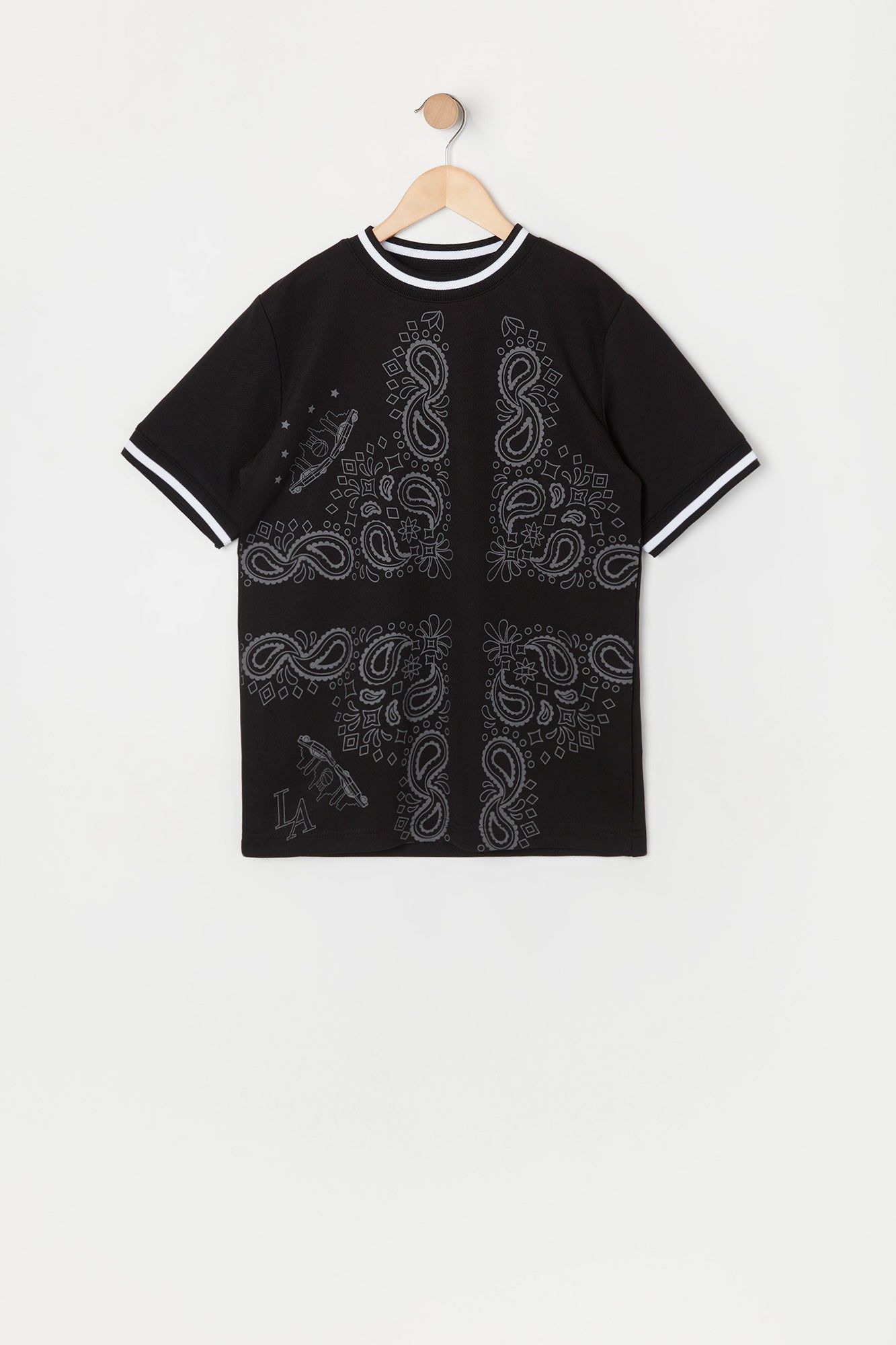 Boys Paisley Print Relaxed T-Shirt sold by Urban Planet