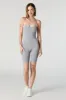 Seamless Ribbed Scoop Neck Cami Romper sold by Urban Planet