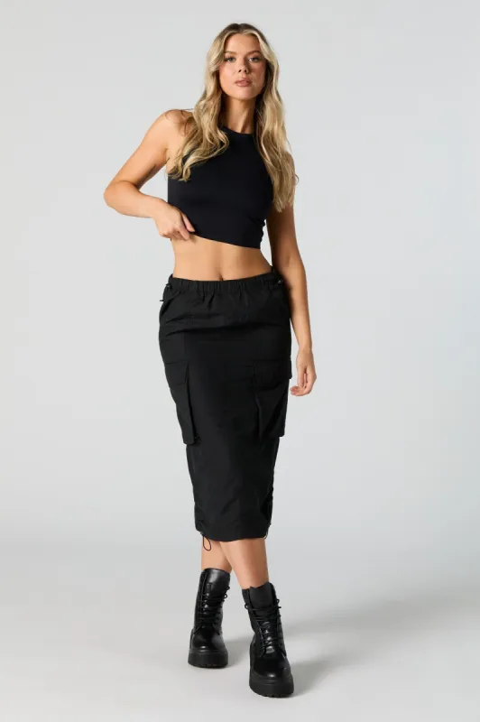 Jupe midi cargo avec barillet sold by Urban Planet