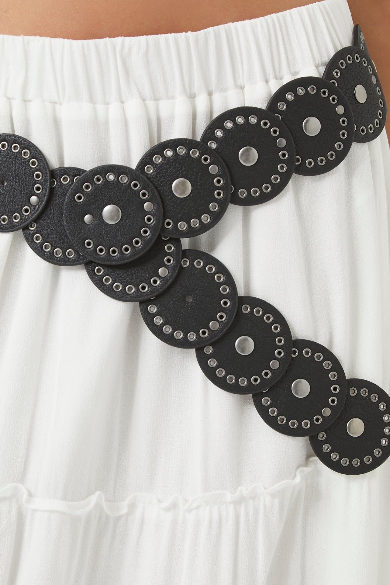 Faux Leather Disc Hip Belt sold by Urban Planet product image thumbnail 3