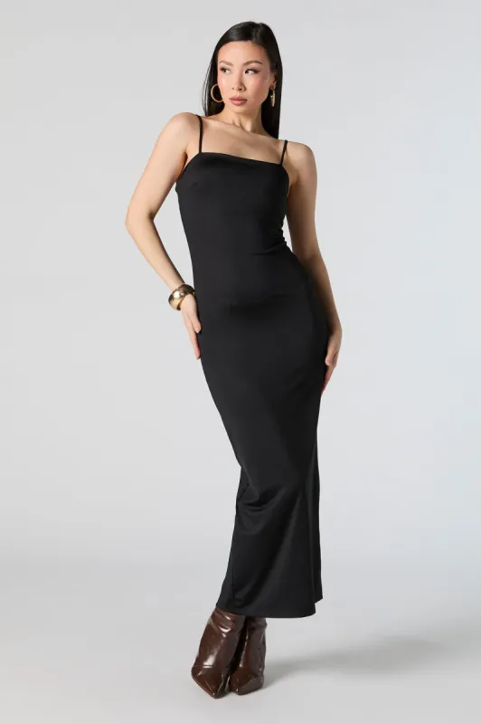 Contour Square Neck Slit Back Midi Dress sold by Urban Planet