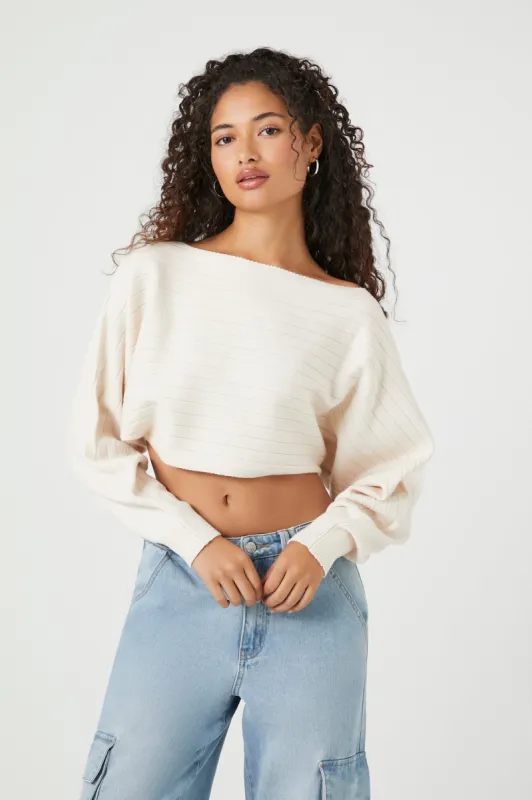 Cropped Batwing Sleeve Sweater sold by Urban Planet