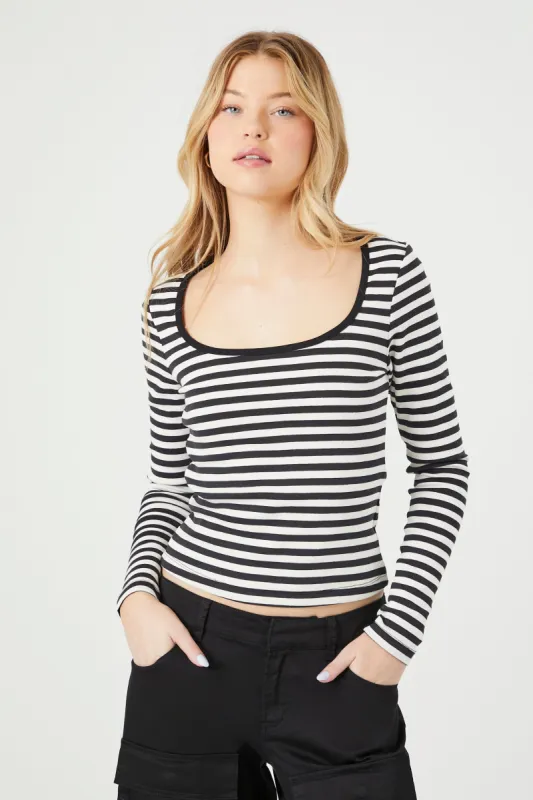 Striped Long-Sleeve Top made by Urban Planet