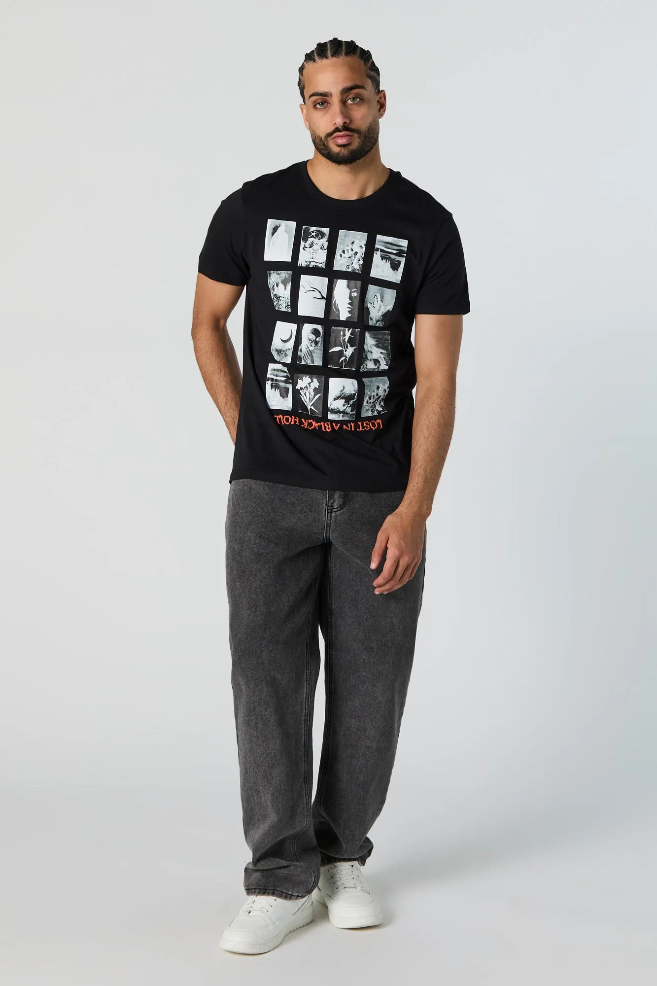 Lost in a Black Hole Graphic T-Shirt sold by Urban Planet product image thumbnail 2