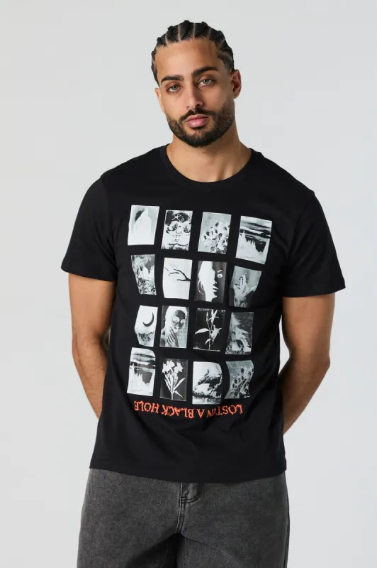 Lost in a Black Hole Graphic T-Shirt sold by Urban Planet