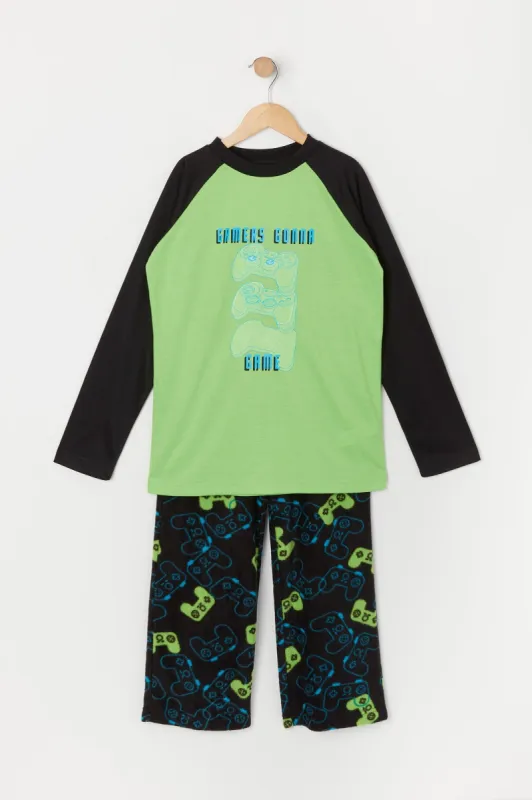 Boys Gamers Gonna Game Graphic 2 Piece Pajama Set made by Urban Planet