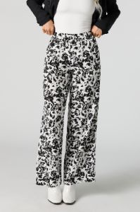 White Floral Wide Leg Pant sold by Urban Planet