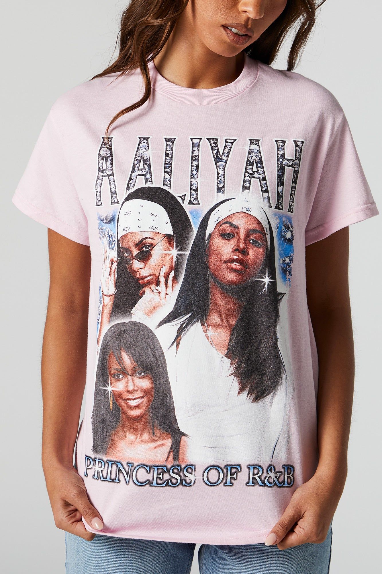Aaliyah Graphic Boyfriend T-Shirt sold by Urban Planet product image thumbnail 2