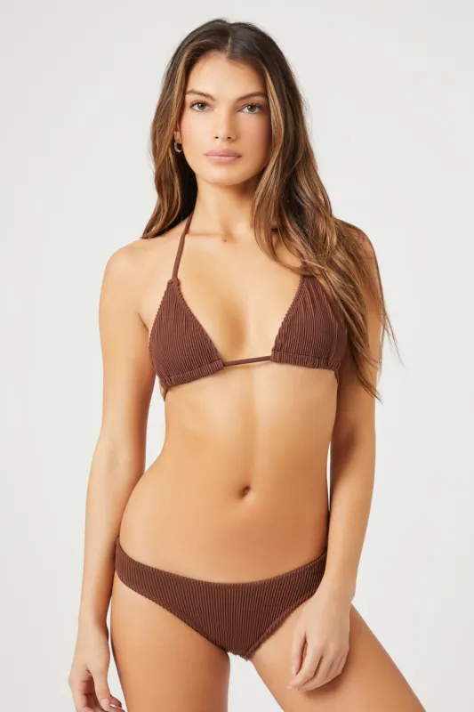 Seamless Ribbed Low Rise Bikini Bottom sold by Urban Planet