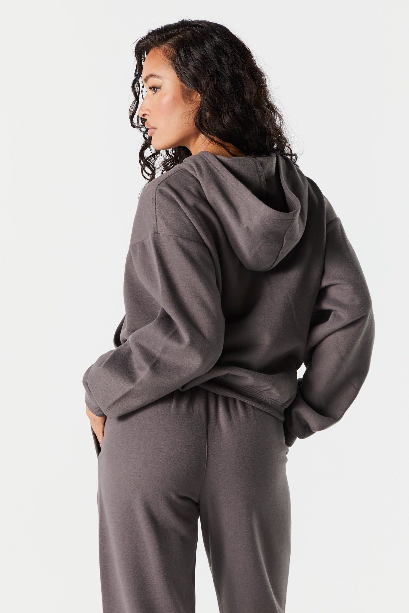 LA Embroidered Zip Up Varsity Hoodie sold by Urban Planet product image thumbnail 2