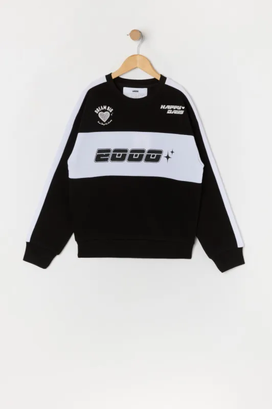 Girls Oversized Dream Big Graphic Fleece Sweatshirt sold by Urban Planet