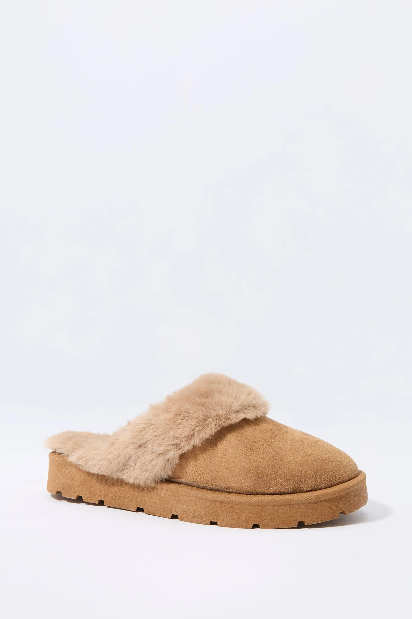 Faux Fur Collared Slipper Bootie sold by Urban Planet product image thumbnail 3